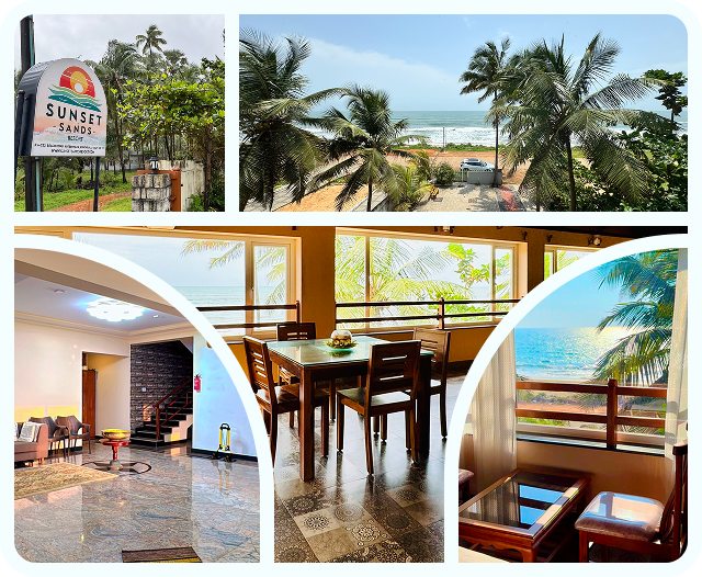 Sunset Sands Resort beachfront view